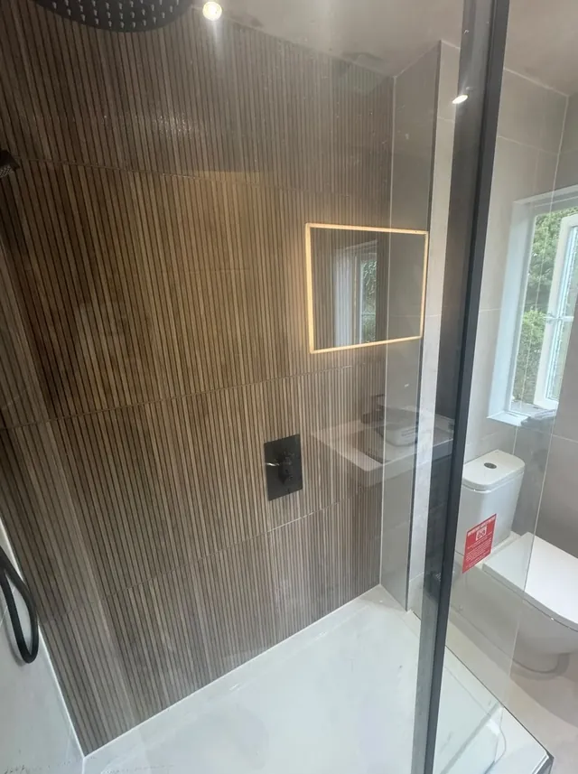 Walk-in shower installation by DPB Plumbing & Bathrooms, Wigan - completed project 2