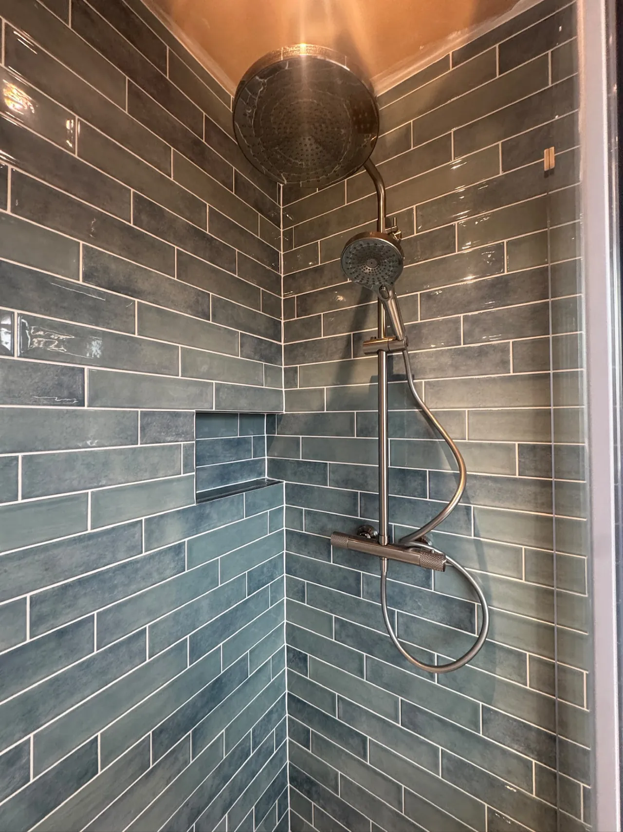 Bathroom wall and floor tiling completed by DPB Plumbing & Bathrooms, Wigan - completed project 9