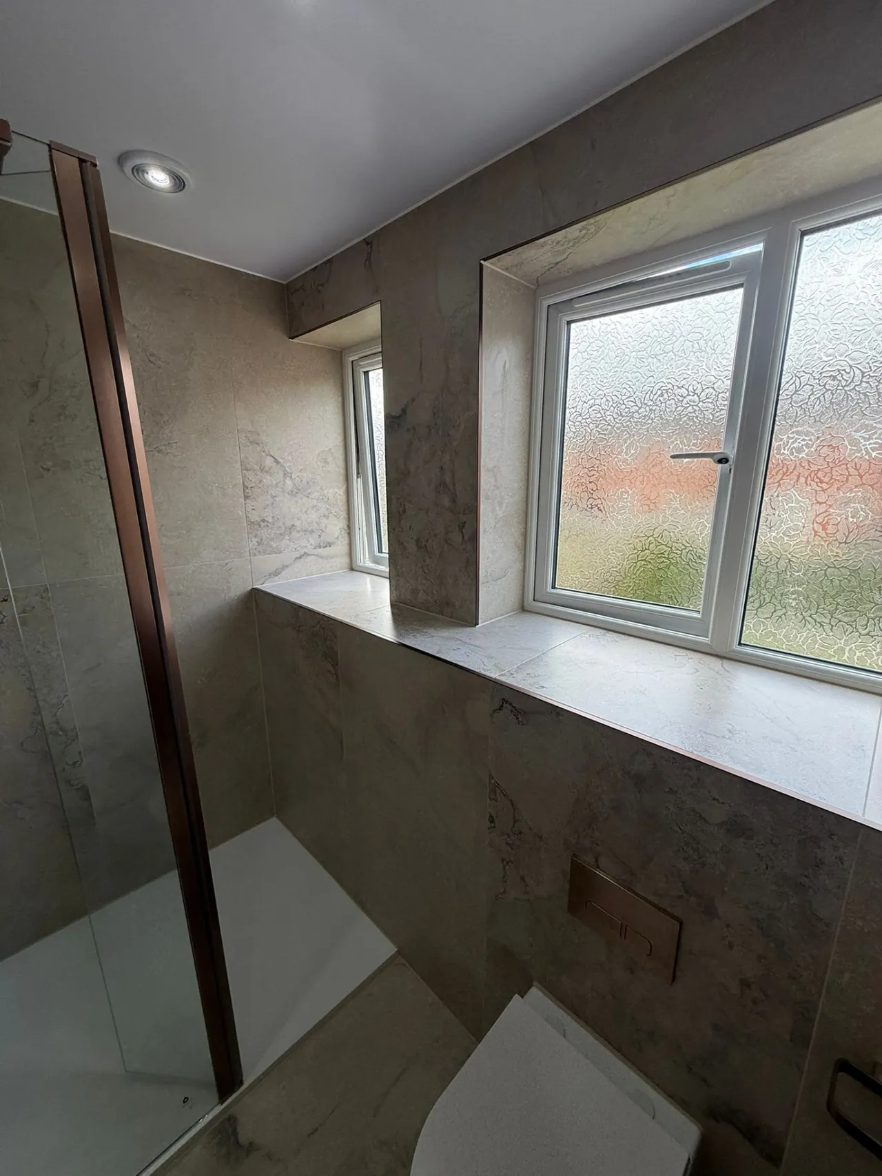 Bathroom wall and floor tiling completed by DPB Plumbing & Bathrooms, Wigan - completed project 5
