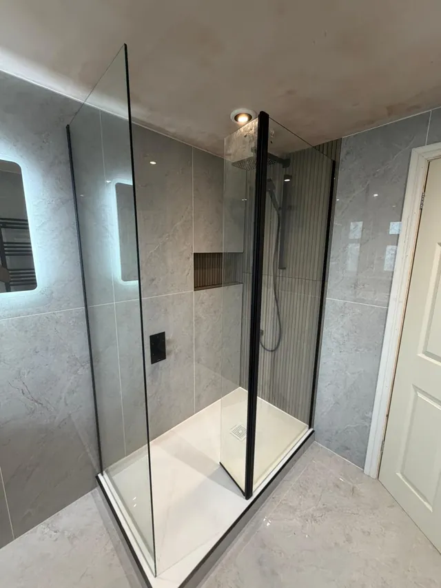 Walk-in shower installation by DPB Plumbing & Bathrooms, Wigan - completed project 8