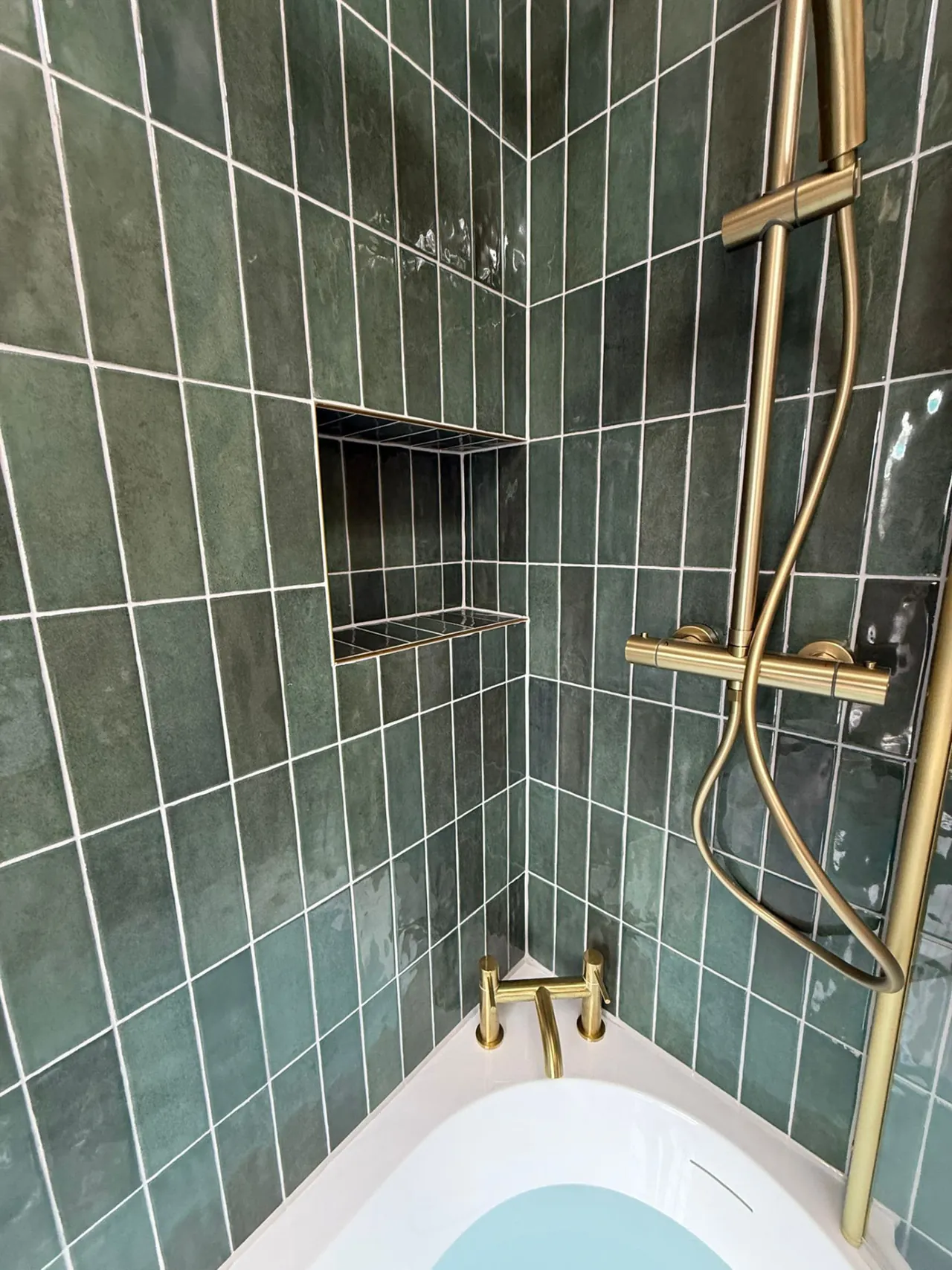 Bathroom wall and floor tiling completed by DPB Plumbing & Bathrooms, Wigan - completed project 7